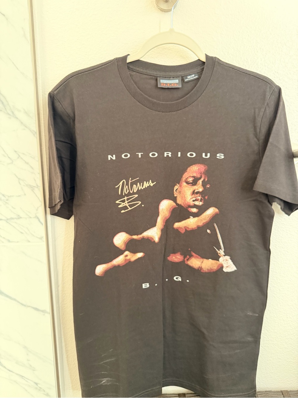 Cotton On Black Notorious B.I.G. Graphic Short Sleeve Tee